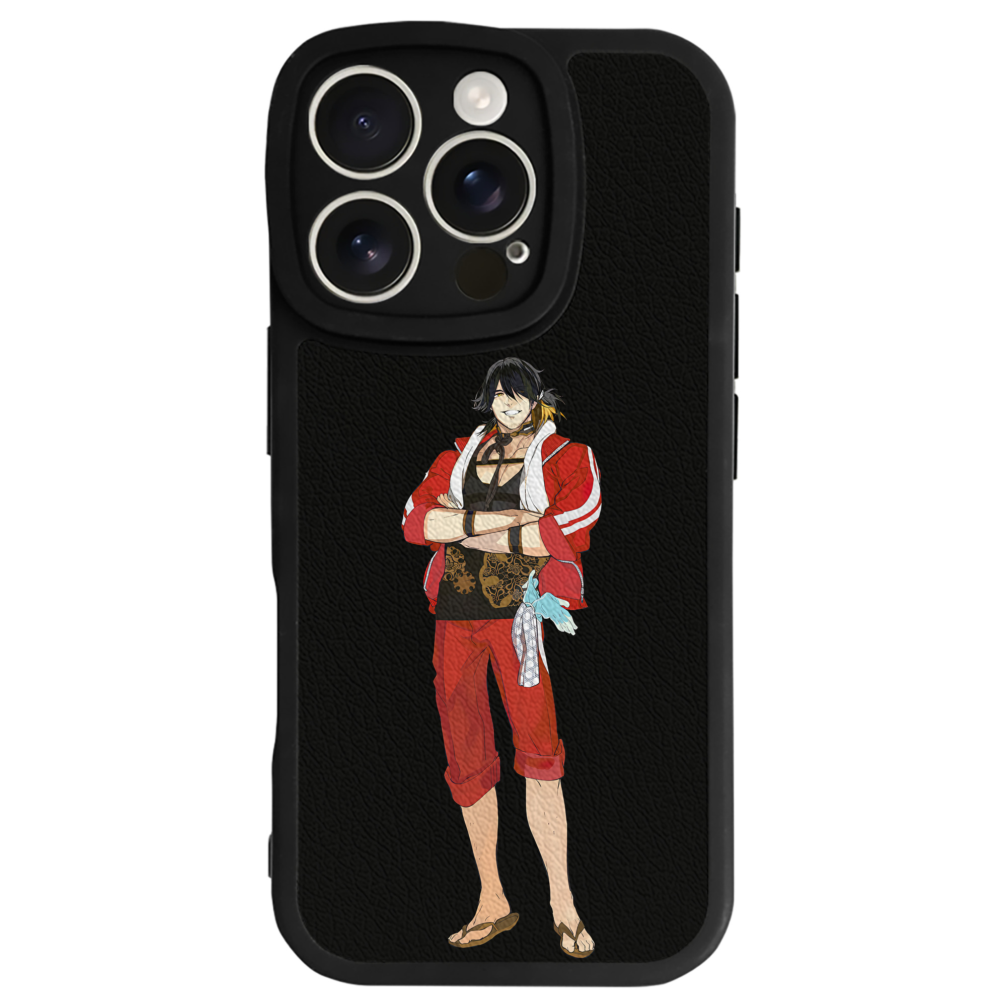 （画像用） 刀剣乱舞 Touken Ranbu 【iPhone 16シリーズ対応】シリコンスマホケース（レザー調） 材質：シリコン